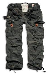 View Item New Premium Vintage Combat Trousers BLACK CAMO